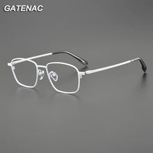 Load image into Gallery viewer, Ultra Light Vintage Pure Titanium Eyeglasses Frame Men Retro Square Prescription Myopia Glasses Frame Women   Brand Eyewear