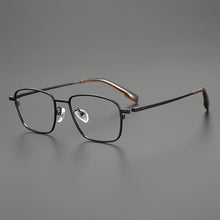 Load image into Gallery viewer, Ultra Light Vintage Pure Titanium Eyeglasses Frame Men Retro Square Prescription Myopia Glasses Frame Women   Brand Eyewear