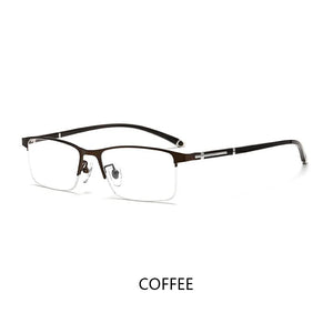 Ultra-light Alloy Business Square Glasses Frame Retro Optical Prescription Eyeglasses Men And Woman Full Frame Half Frame