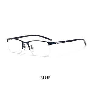 Ultra-light Alloy Business Square Glasses Frame Retro Optical Prescription Eyeglasses Men And Woman Full Frame Half Frame