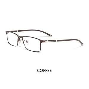 Ultra-light Alloy Business Square Glasses Frame Retro Optical Prescription Eyeglasses Men And Woman Full Frame Half Frame