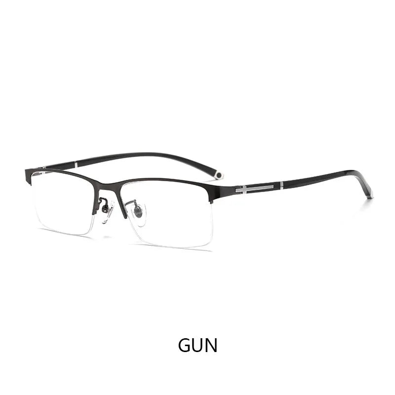 Ultra-light Alloy Business Square Glasses Frame Retro Optical Prescription Eyeglasses Men And Woman Full Frame Half Frame