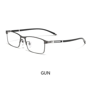 Ultra-light Alloy Business Square Glasses Frame Retro Optical Prescription Eyeglasses Men And Woman Full Frame Half Frame