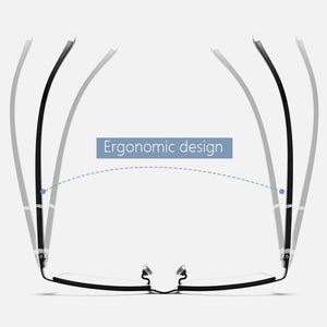 Ultra-light Alloy Business Square Glasses Frame Retro Optical Prescription Eyeglasses Men And Woman Full Frame Half Frame