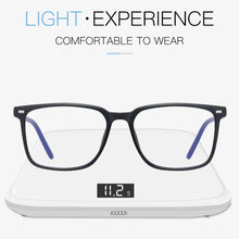 Load image into Gallery viewer, Ultra-light Flexible TR90 Square Glasses Men Women Transparent Optical Eyeglasses Frame Anti Blue Light Clear Spectacle