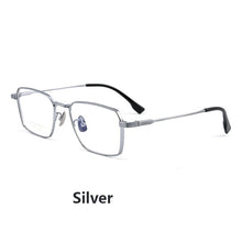 Load image into Gallery viewer, Ultra-light Man Business Pure Titanium Square Glasses Frame Woman Fashion Retro Optical Prescription Eyeglasses
