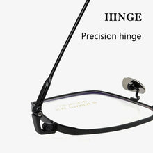 Load image into Gallery viewer, Ultra-light Man Business Pure Titanium Square Glasses Frame Woman Fashion Retro Optical Prescription Eyeglasses