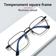 Load image into Gallery viewer, Ultra-light Man Business Pure Titanium Square Glasses Frame Woman Fashion Retro Optical Prescription Eyeglasses