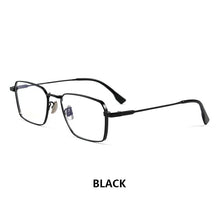 Load image into Gallery viewer, Ultra-light Man Business Pure Titanium Square Glasses Frame Woman Fashion Retro Optical Prescription Eyeglasses
