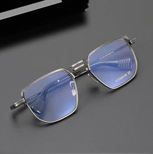 Load image into Gallery viewer, Ultra-light Pure Titanium Men&#39;s Business Square Glasses Frame Women Double-Beam Myopia Eyeglasses Optical Blue Light Lens Gafas