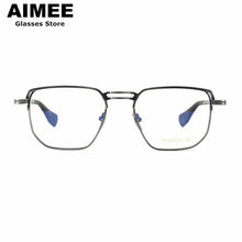 Load image into Gallery viewer, Ultra-light Pure Titanium Men&#39;s Business Square Glasses Frame Women Double-Beam Myopia Eyeglasses Optical Blue Light Lens Gafas