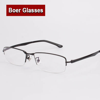 Ultra-light Titanium Half Rim Eyewear Glasses Optical Frame Myopia Prescription Lens Men 8806
