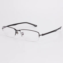 Load image into Gallery viewer, Ultra-light Titanium Half Rim Eyewear Glasses Optical Frame Myopia Prescription Lens Men 8806