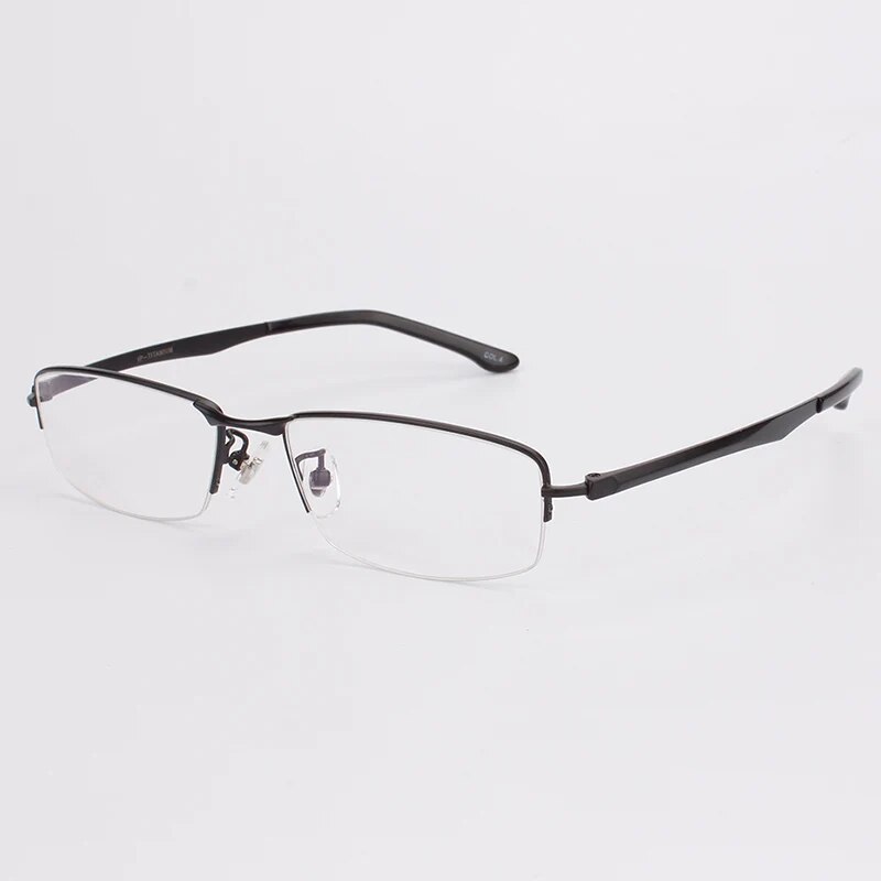 Ultra-light Titanium Half Rim Eyewear Glasses Optical Frame Myopia Prescription Lens Men 8806