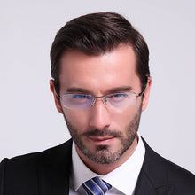 Load image into Gallery viewer, Ultra-light Titanium Half Rim Eyewear Glasses Optical Frame Myopia Prescription Lens Men 8806