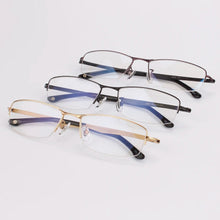Load image into Gallery viewer, Ultra-light Titanium Half Rim Eyewear Glasses Optical Frame Myopia Prescription Lens Men 8806