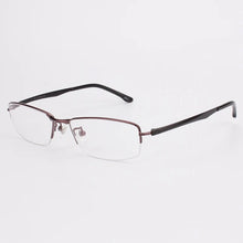 Load image into Gallery viewer, Ultra-light Titanium Half Rim Eyewear Glasses Optical Frame Myopia Prescription Lens Men 8806
