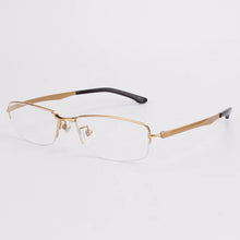 Load image into Gallery viewer, Ultra-light Titanium Half Rim Eyewear Glasses Optical Frame Myopia Prescription Lens Men 8806