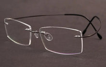 Load image into Gallery viewer, Ultra-light titanium rimless Optical frame men women brand eyeglasses frame eyewear frame for prescription glasses go with case