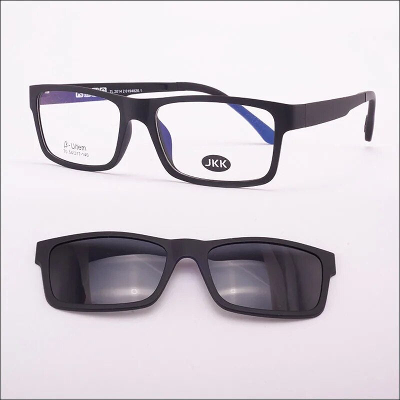 Ultra-lightGlasses Magnet Clip on Sunglasses Myopia Frame Polarized Eyeglasses Functional 3D Glasses Ultem Uv 400 Glasses jkk70