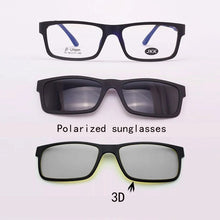 Load image into Gallery viewer, Ultra-lightGlasses Magnet Clip on Sunglasses Myopia Frame Polarized Eyeglasses Functional 3D Glasses Ultem Uv 400 Glasses jkk70