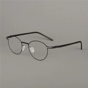 Ultralight Pure Handmade Round Glasses Frame Germany Men Myopia Prescription Eyeglasses Optical Lenses Women Spectacle Eyewear