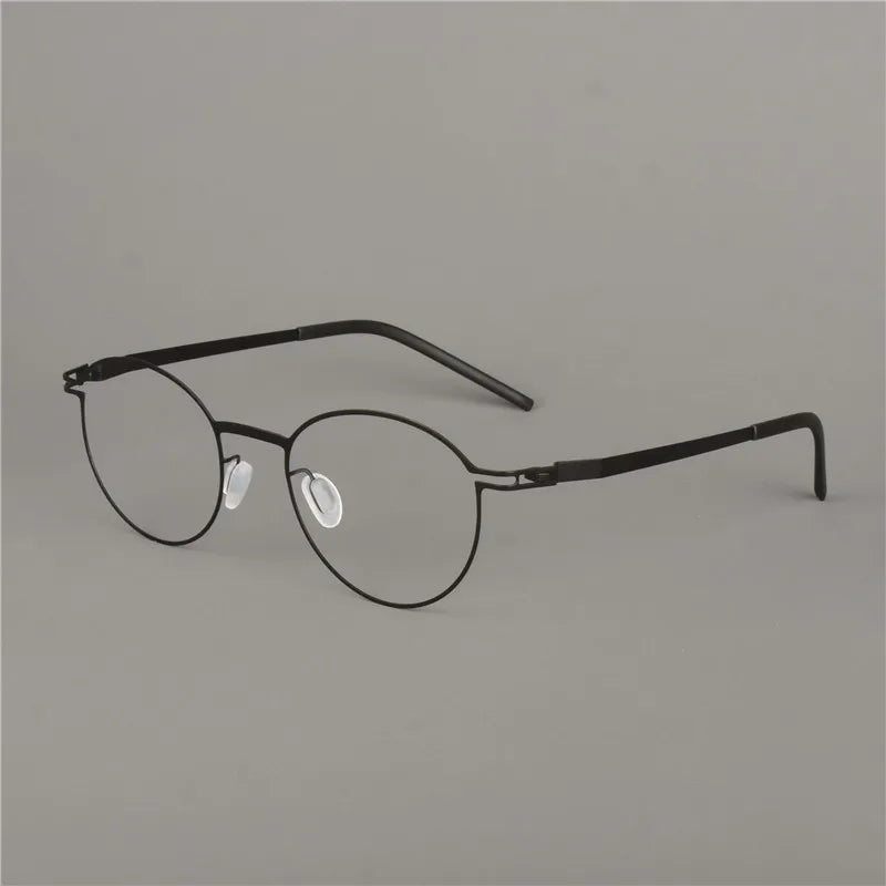 Ultralight Pure Handmade Round Glasses Frame Germany Men Myopia Prescription Eyeglasses Optical Lenses Women Spectacle Eyewear