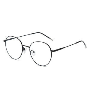 Ultralight Pure Titanium Round Glasses Frame Men Full Classic Oval Optical Prescription Eyewear   Retro Eyeglasses TA004