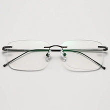 Load image into Gallery viewer, Ultralight Titanium Eyewear Men&#39;s Frameless Glasses Frame Myopia Hyperopia Progressive Optical Prescription Filter Blue Light