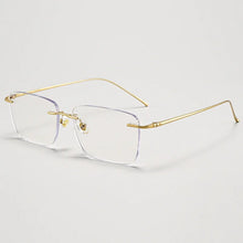 Load image into Gallery viewer, Ultralight Titanium Eyewear Men&#39;s Frameless Glasses Frame Myopia Hyperopia Progressive Optical Prescription Filter Blue Light