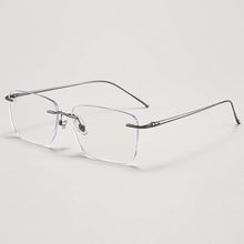 Load image into Gallery viewer, Ultralight Titanium Eyewear Men&#39;s Frameless Glasses Frame Myopia Hyperopia Progressive Optical Prescription Filter Blue Light