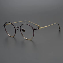 Load image into Gallery viewer, Ultralight Titanium Round Glasses Frame Women Men Gradient Multicolor Prescription Eyeglasses Women Myopia Spectacles Eyewear