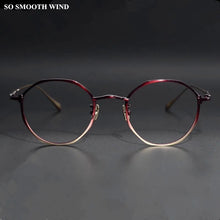 Load image into Gallery viewer, Ultralight Titanium Round Glasses Frame Women Men Gradient Multicolor Prescription Eyeglasses Women Myopia Spectacles Eyewear
