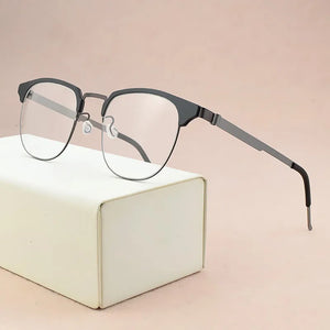 Ultralight  brand titanium glasses frame men optical glasses frame women spectacle frames Men's eyeglasses Women's 9843