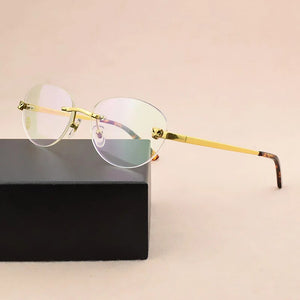 Ultralight titanium glasses frame women Rimless glasses frame men eyeglasses frames men Frameless spectacle frames Women CT0038S