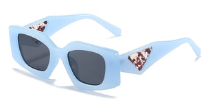 Unique Design Sunglasses Womens Trendy Square 2024 Brand Wide Legs Shades UV400 Protection Sun Glasses