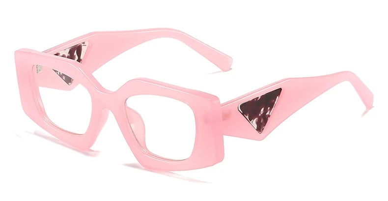 Unique Design Sunglasses Womens Trendy Square 2024 Brand Wide Legs Shades UV400 Protection Sun Glasses