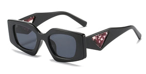 Unique Design Sunglasses Womens Trendy Square 2024 Brand Wide Legs Shades UV400 Protection Sun Glasses