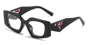 Unique Design Sunglasses Womens Trendy Square 2024 Brand Wide Legs Shades UV400 Protection Sun Glasses