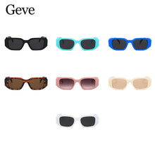 Load image into Gallery viewer, Unique Square sunglasses Men women 2024 brand designer Sun Glasses Female Lady Eyeglass Vintage Rectangle Goggles UV400