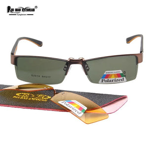 Unisex Eyeglasses Frame and 2 pcs Clip on Sunglasses  Glasses Mens Eyewear Frames Polarized Sun Glasses Clip 2013
