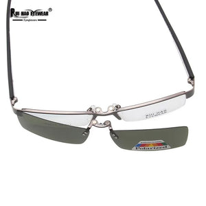 Unisex Eyeglasses Frame and 2 pcs Clip on Sunglasses  Glasses Mens Eyewear Frames Polarized Sun Glasses Clip 2013
