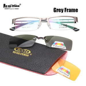 Unisex Eyeglasses Frame and 2 pcs Clip on Sunglasses  Glasses Mens Eyewear Frames Polarized Sun Glasses Clip 2013