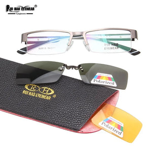 Unisex Eyeglasses Frame and 2 pcs Clip on Sunglasses  Glasses Mens Eyewear Frames Polarized Sun Glasses Clip 2013