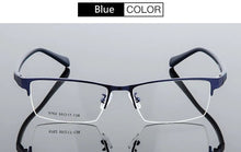 Load image into Gallery viewer, Unisex Fashion Women Men Half Rimless Metal Eyeglasses Frame Myopia Glasses Optical Eyewear Half Rim Fake Glasses Frame