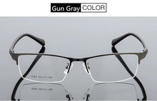Load image into Gallery viewer, Unisex Fashion Women Men Half Rimless Metal Eyeglasses Frame Myopia Glasses Optical Eyewear Half Rim Fake Glasses Frame
