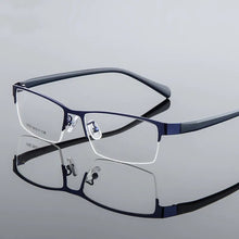 Load image into Gallery viewer, Unisex Fashion Women Men Half Rimless Metal Eyeglasses Frame Myopia Glasses Optical Eyewear Half Rim Fake Glasses Frame