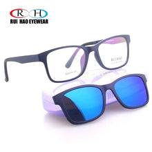 Load image into Gallery viewer, Unisex Optical Eyeglasses Frame Men Prescription Glasses Frames Rui Hao Eyewear Sunglasses Clip on Polarized Sunglasses Clip