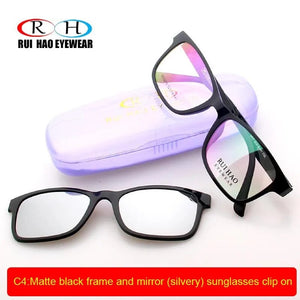 Unisex Optical Eyeglasses Frame Men Prescription Glasses Frames Rui Hao Eyewear Sunglasses Clip on Polarized Sunglasses Clip