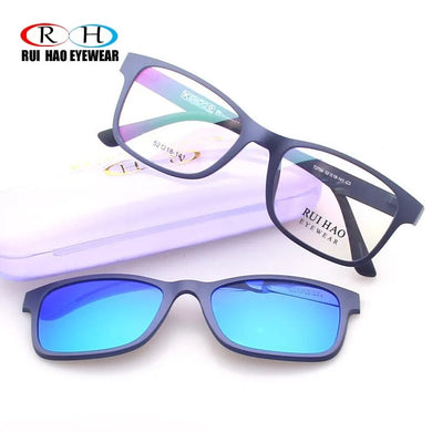 Unisex Optical Eyeglasses Frame Men Prescription Glasses Frames Rui Hao Eyewear Sunglasses Clip on Polarized Sunglasses Clip